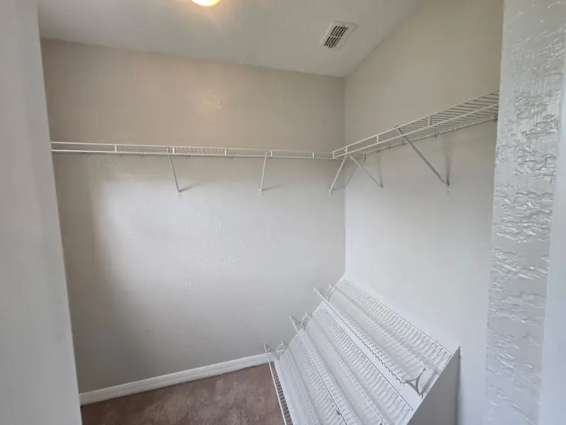Walk-in closet finished to the same standard